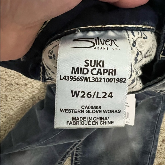 Silver Jean‎ mid capris SUKI NEW NWT 26/24 - Picture 6 of 8